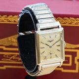 1960 LONGINES Watch 17 Jewels Cal. 370 Tank Case & Fancy Lugs Wristwatch - In Box!