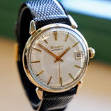 1971 BULOVA Automatic Wristwatch 17 Jewels Date Fancy Lugs Vintage Watch Swiss Made