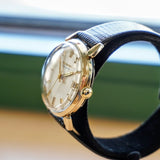 1971 BULOVA Automatic Wristwatch 17 Jewels Date Fancy Lugs Vintage Watch Swiss Made