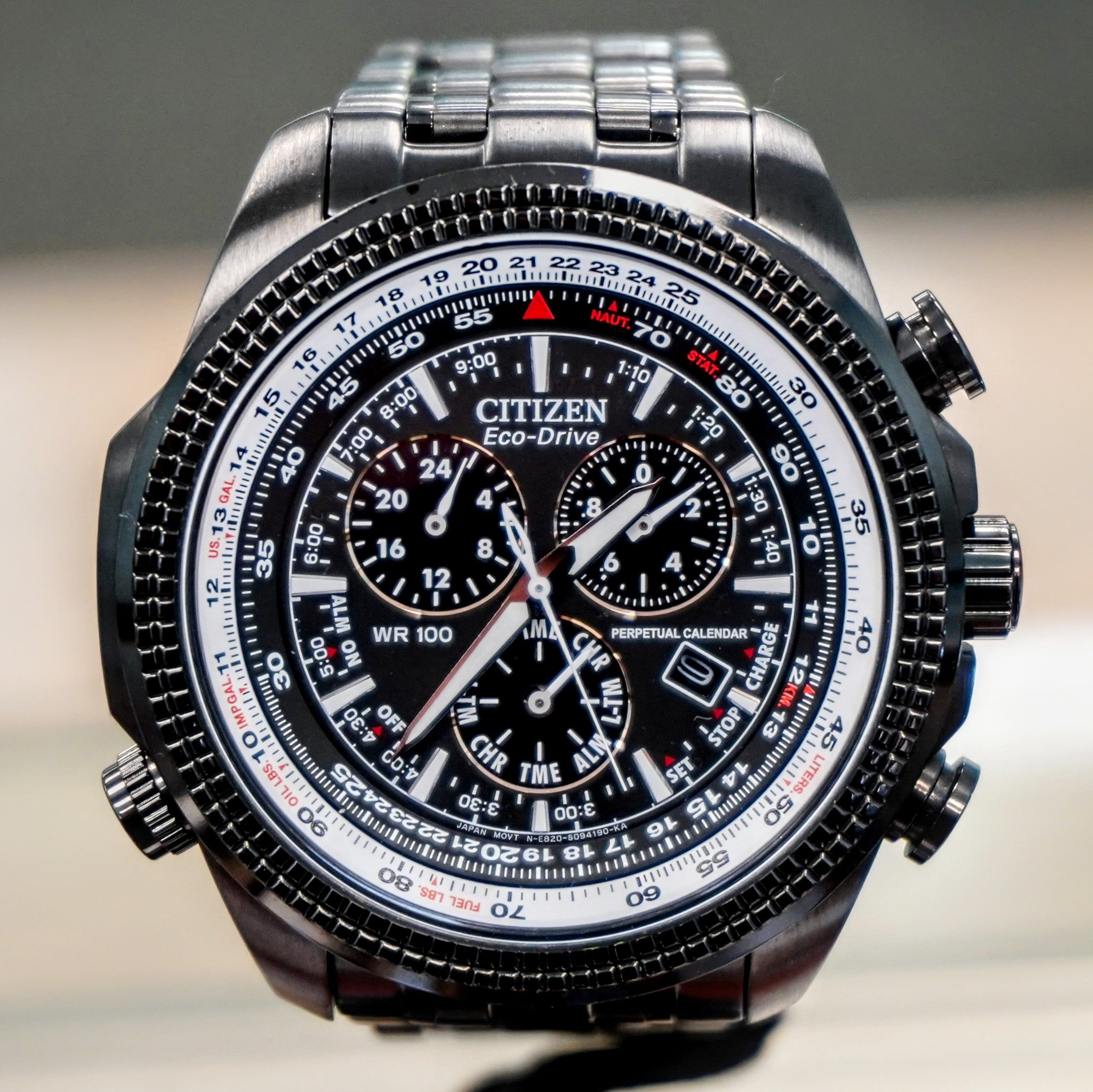 Perpetual Calendar Citizen Eco Drive Second Hand Perpetual