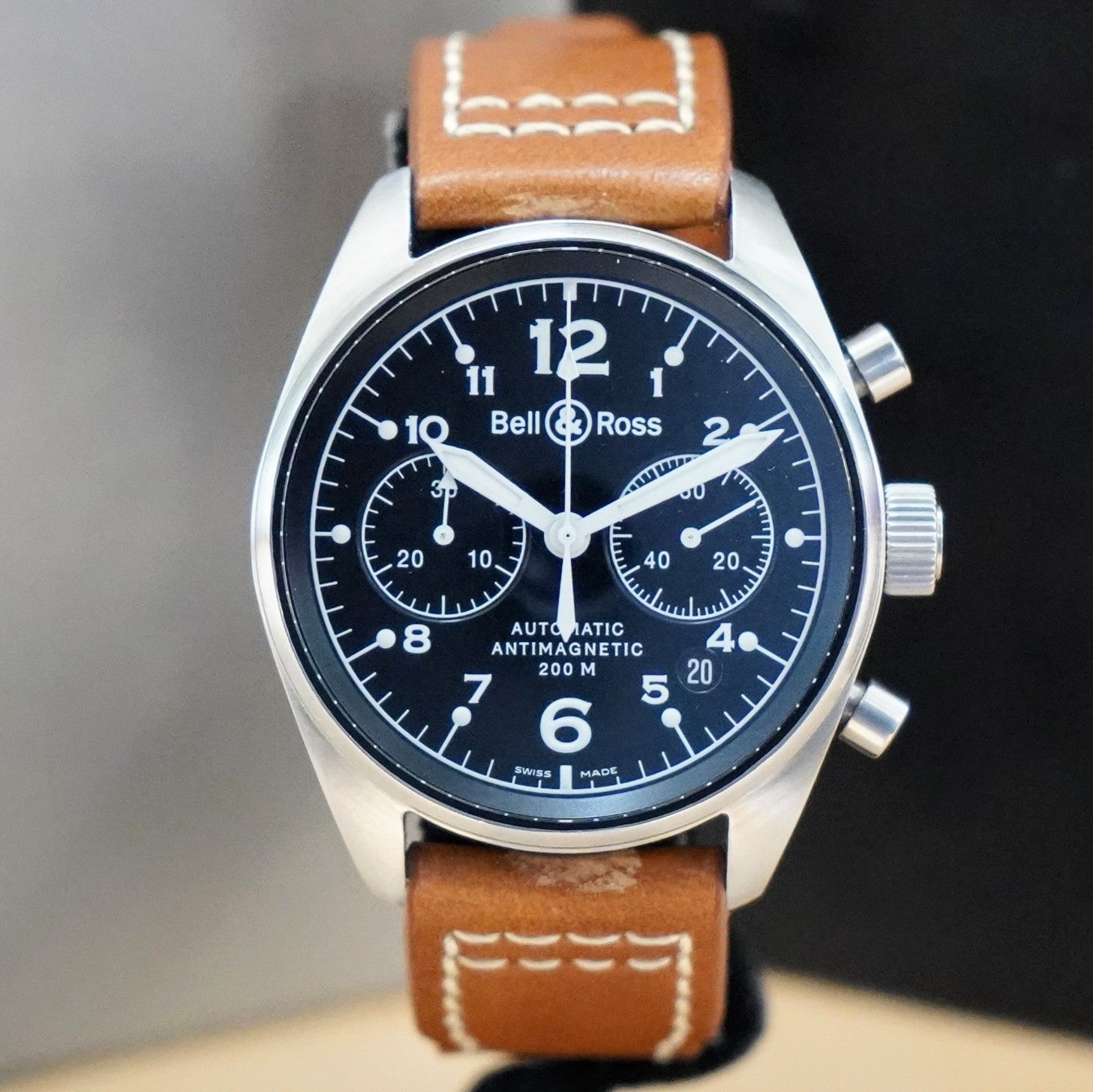 BELL ROSS Vintage 126 Military Watch Automatic Chronograph