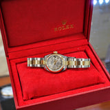 ROLEX Oyster Perpetual Datejust Watch Ref. 179163 Ladies 26mm Two-Tone Wristwatch