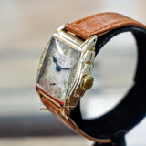 1933 ELGIN Art Deco Engraved Case Wristwatch 17 Jewels Grade 487 Vintage U.S.A Watch