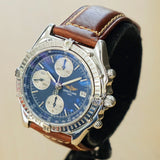 BREITLING Chronomat A13048 Automatic Chronograph Pilot’s Watch 40mm Blue Dial