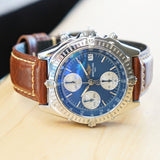 BREITLING Chronomat A13048 Automatic Chronograph Pilot’s Watch 40mm Blue Dial