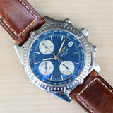 BREITLING Chronomat A13048 Automatic Chronograph Pilot’s Watch 40mm Blue Dial