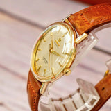 Vintage Omega Seamaster De Ville Automatic Watch 14K Gold Swiss Made Wristwatch