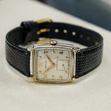 Vintage HAMILTON Dyson Watch 17 Jewels Grade 747 Square Case & Fancy Lugs - 14K GF