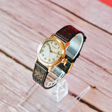 Vintage Jules Jurgensen Watch 17 Jewels 29mm Swiss Made Wristwatch 14K Gold