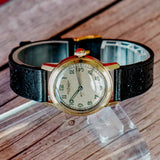 Vintage Jules Jurgensen Watch 17 Jewels 29mm Swiss Made Wristwatch 14K Gold
