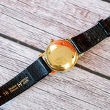 Vintage Jules Jurgensen Watch 17 Jewels 29mm Swiss Made Wristwatch 14K Gold