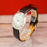 Vintage Geneva 17 Jewels Dress Watch 14K White Gold 33mm Swiss Made Wristwatch