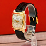 1951 Longines Dress Watch 14K Yellow Gold Fancy Lugs Swiss Made Wristwatch