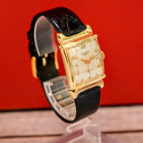 1951 Longines Dress Watch 14K Yellow Gold Fancy Lugs Swiss Made Wristwatch