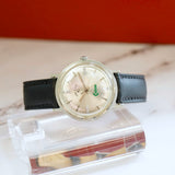Vintage Lord Elgin 14K White Gold Automatic Watch Camcar Dial 35mm Award Wristwatch