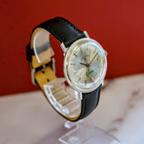 Vintage Lord Elgin 14K White Gold Automatic Watch Camcar Dial 35mm Award Wristwatch