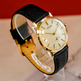 1953 Gruen Precision Watch Style 855 17 Jewels 14K Gold Wristwatch 32mm Swiss
