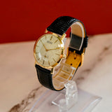 1953 Gruen Precision Watch Style 855 17 Jewels 14K Gold Wristwatch 32mm Swiss