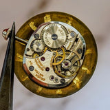 1953 Gruen Precision Watch Style 855 17 Jewels 14K Gold Wristwatch 32mm Swiss