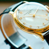 1942 Vacheron & Constantin Patrimony Watch Fancy Engraved Bezel 18K 35mm Cal. V454