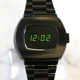 Hamilton PSR Matrix Watch H52434130 Green Led Display LE 41mm S.S. Black PVD - ALL Original 2-Box