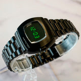 Hamilton PSR Matrix Watch H52434130 Green Led Display LE 41mm S.S. Black PVD - ALL Original 2-Box