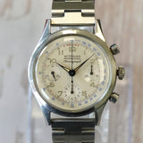 Vintage Wittnauer Professional Chronograph Watch Valjoux 72 36mm S.S. Swiss Made Wristwatch