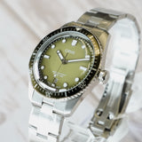 Oris Divers Sixty‑Five Date Automatic Watch Green Dial 40mm ALL S.S. - 2-Box & Papers - 01 733 7707 4057