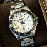 BREITLING Superocean Automatic 42 Watch A17366 ALL S.S. Bracelet - 3-Box & Books (Not card)