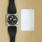 Bell & Ross Automatic Chronograph Watch BR0194-BL-ST Date 46mm S.S. - ALL Original 2-Box & Papers