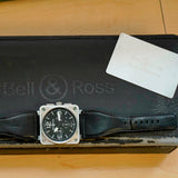 Bell & Ross Automatic Chronograph Watch BR0194-BL-ST Date 46mm S.S. - ALL Original 2-Box & Papers