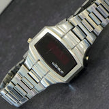 1970s Wittnauer Polara Red LED Digital Watch ALL S.S. - Original Bracelet