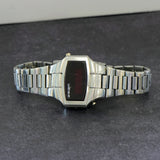 1970s Wittnauer Polara Red LED Digital Watch ALL S.S. - Original Bracelet