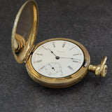 1911 Elgin Pocket Watch 6s Hunter Case GF Grade 295 15 Jewels Roman Numerals USA