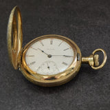 1911 Elgin Pocket Watch 6s Hunter Case GF Grade 295 15 Jewels Roman Numerals USA