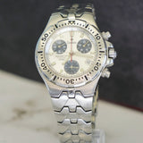 Vintage Zodiac Marine Life Professional Chronograph Watch Date 37mm ALL S.S. Original Bracelet - 5313-0468