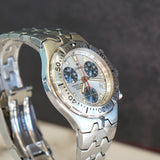 Vintage Zodiac Marine Life Professional Chronograph Watch Date 37mm ALL S.S. Original Bracelet - 5313-0468