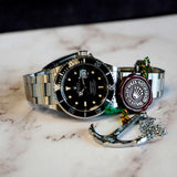 1990 Rolex Submariner Watch 40mm 16610 - Service Box, Tag & Card Factory Service