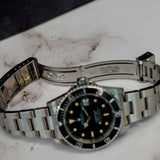 1990 Rolex Submariner Watch 40mm 16610 - Service Box, Tag & Card Factory Service