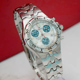 Vintage Zodiac Marine Life Professional Chronograph Watch Date 37mm ALL S.S. Original Bracelet - 5313-0468