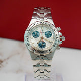 Vintage Zodiac Marine Life Professional Chronograph Watch Date 37mm ALL S.S. Original Bracelet - 5313-0468