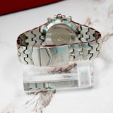 Vintage Zodiac Marine Life Professional Chronograph Watch Date 37mm ALL S.S. Original Bracelet - 5313-0468