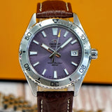 Orient Mako 40 Automatic Watch RA-AC0Q07V30B Purple Dial Date Diver Wristwatch 200m Water Resistant