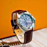 Orient Mako 40 Automatic Watch RA-AC0Q07V30B Purple Dial Date Diver Wristwatch 200m Water Resistant