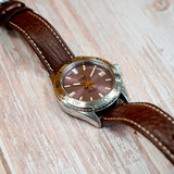 Orient Mako 40 Automatic Watch RA-AC0Q07V30B Purple Dial Date Diver Wristwatch 200m Water Resistant