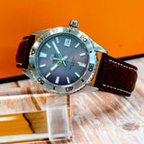 Orient Mako 40 Automatic Watch RA-AC0Q07V30B Purple Dial Date Diver Wristwatch 200m Water Resistant