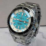 Breitling Superocean Automatic Watch A17376 Chronometer Turquoise Dial 44mm ALL S.S.