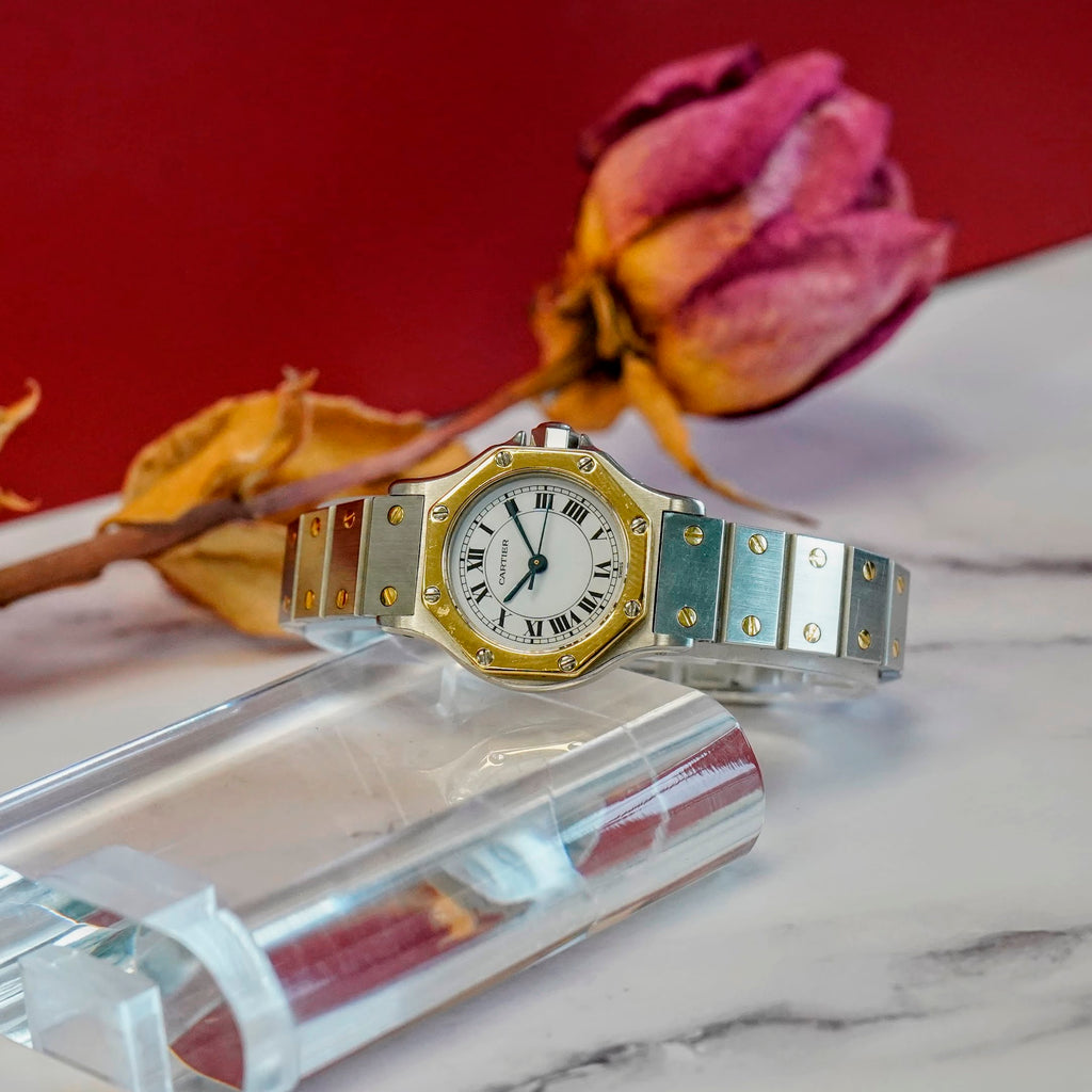 Cartier Santos Octagon Automatic Two-Tone 18K Gold Watch 24mm – SECOND ...