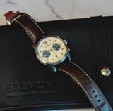 Bremont Automatic Chronograph Watch ALT1-C Date Cream Dial 43mm Chronometer Wristwatch B&P