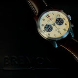 Bremont Automatic Chronograph Watch ALT1-C Date Cream Dial 43mm Chronometer Wristwatch B&P